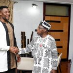 Francis Ngannou and Olusegun Obasanjo