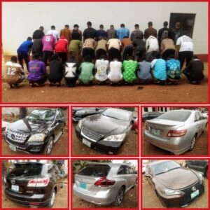 EFCC nabs 37 suspected internet fraudsters in Awka