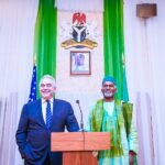Nigeria’s Foreign Affairs Minister Amb Yusuf Maitama Tuggar (R) )with US Deputy Secretary of State Kurt M. Campbell (L)
