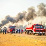 Niger: Governor Bago visits site of fatal tanker explosion