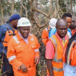 NOSDRA during inspection of leaking well head in Bukuma community