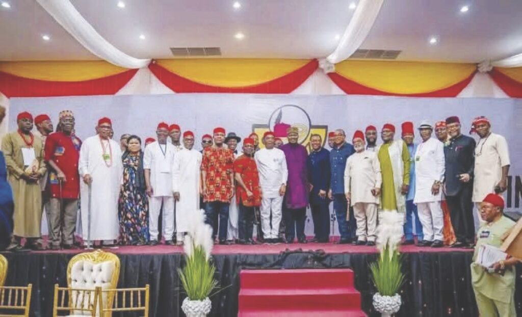 Igbo leaders with Mbata and other NEC members