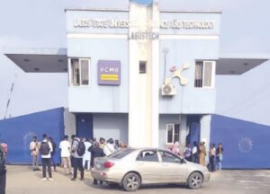 LASUTECH main gate under lock on Monday