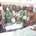 Lagos State First Lady Dr. Ibijoke Sanwo-Olu wit the First Baby of the Year