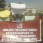 NITEL:MTEL pensioners protesting