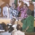 Swearing-in of Deputy Speaker, Lasbat Meranda as Obasa’s replacement at the Lagos State House of Assembly, Alausa on Monday