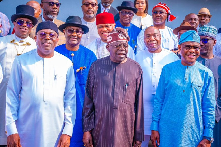 Tinubu-flanked-by-Fubara-Wike-and-other-Rivers-statesmen-860×574