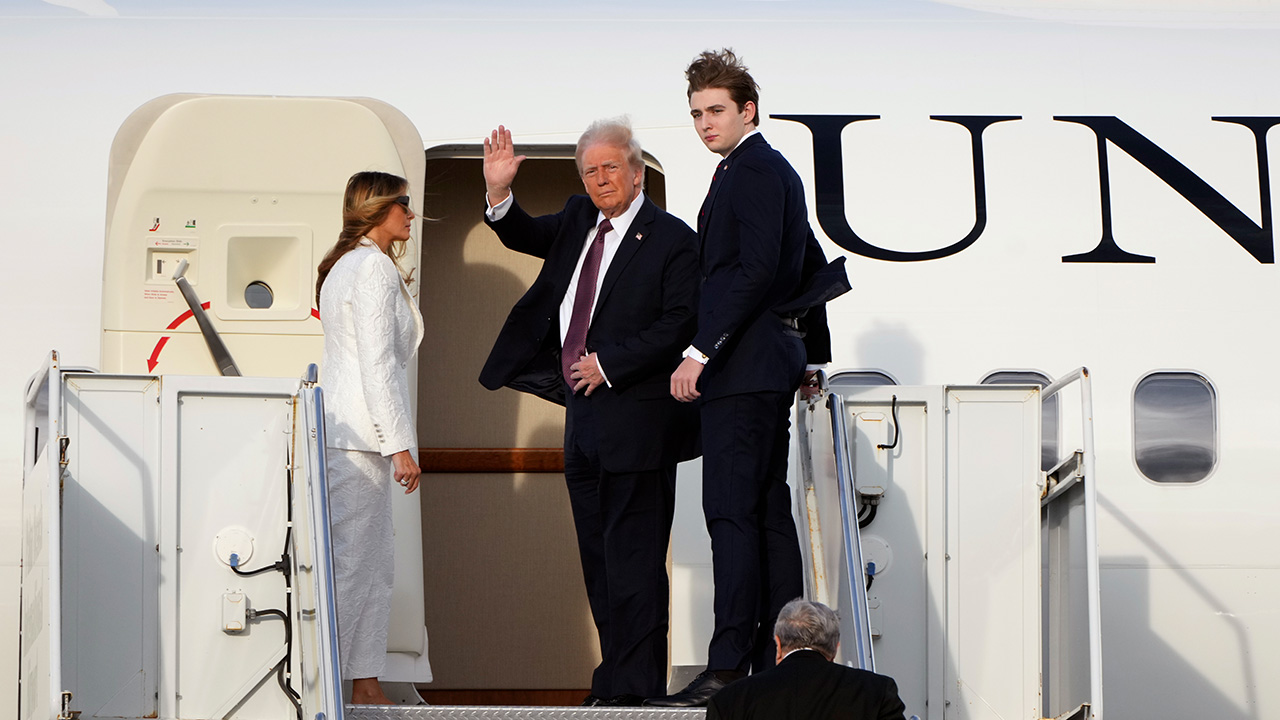 Trump arrives in Washington ahead of inauguration