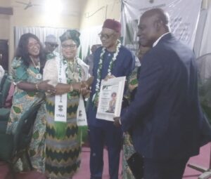 UNAA appreciating Prof. Iwe after his keynote speech