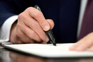 Trump signing EO