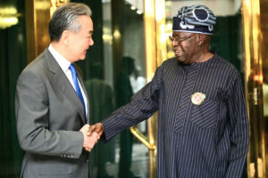 President Bola Tinubu in an audience with Minister of Foreign Affairs, China, Mr Wang Yi, at Presidential Villa Abuja on Thursday, January 9, 2025