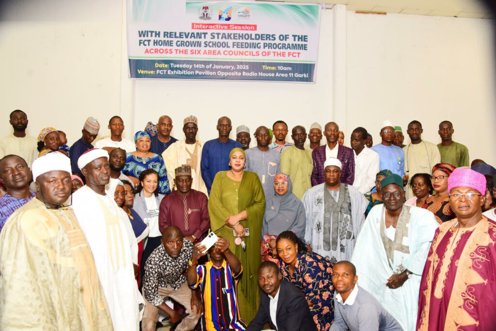 Representative of FCT Minister of State, Maijidda Kuku, FCT Focal Person on Social Investment Programme (SIP), at the interactive session with stakeholders of the FCT Home-Grown School Feeding Programme across the six area councils in the FCT