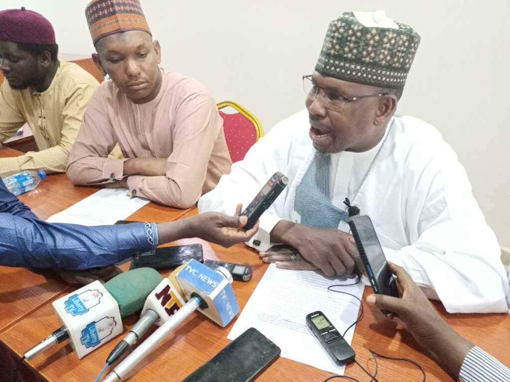Convener Yusuf Abubakar reading the Communiqué at a hotel in Kaduna on Thursday, January 2, 2025