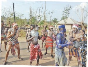•Traditional dancers at the ceremony