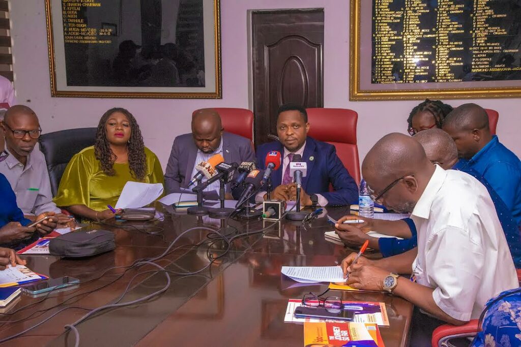 BIPC MD Dr Raymond Asemakaha briefing reporters on Monday, February 10, 2025