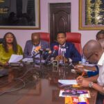 BIPC MD Dr Raymond Asemakaha briefing reporters on Monday, February 10, 2025