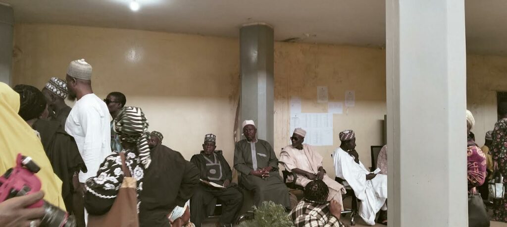 Cross section of Pensioners awaiting verification