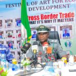Customs Area Controller, Ogun 1 Area Command, Mohammed Shuaib, at the Festival of Arts held at the Idiroko border post