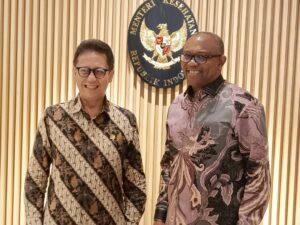 Peter Obi and Indonesia’s Minister of Health, Mr. Budi Gunadi Sadikin
