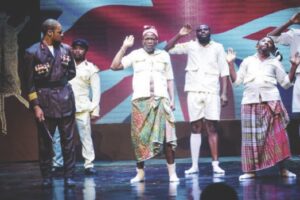A scene from the performance enacted by thespians