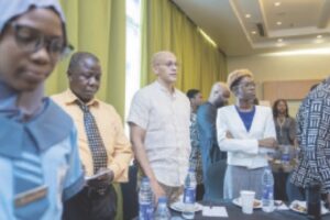 Attendees at the event