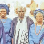 Dr Segun Aina, with his wife, Funmilayo, and daughter, Morounkeji