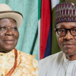 Clark (L), Buhari (R)