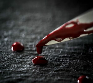 Bloody knife