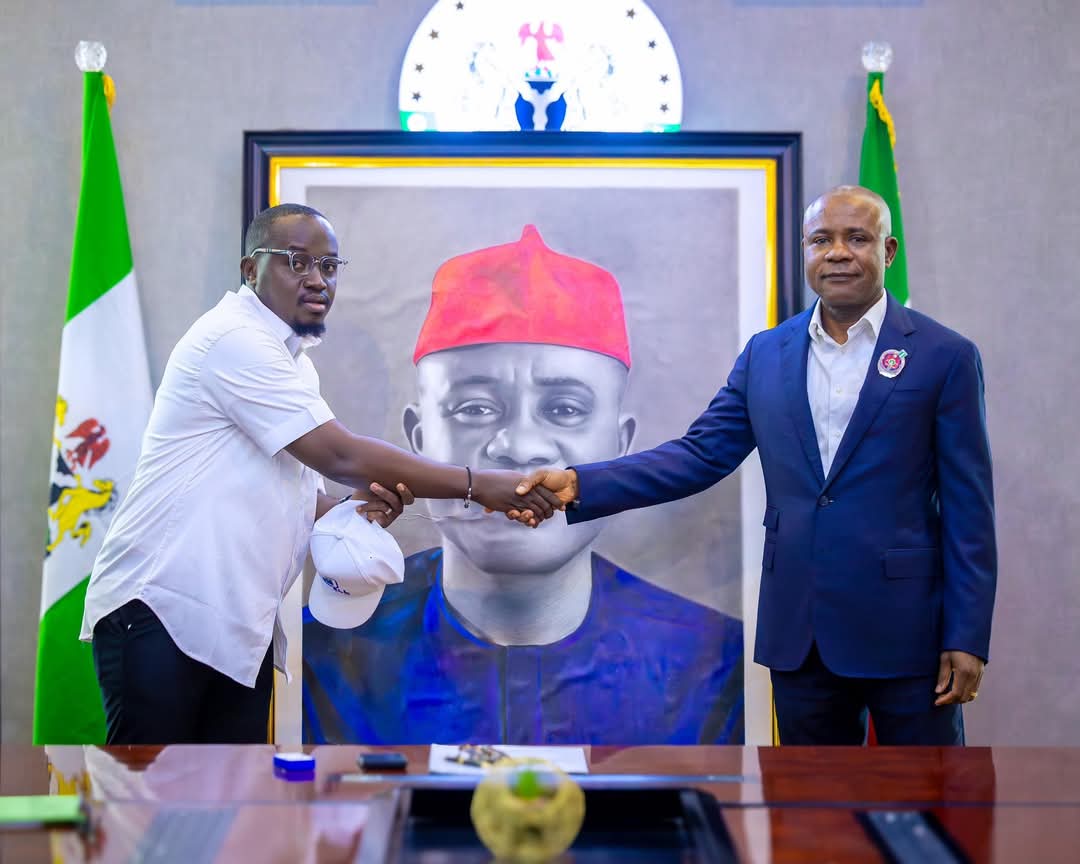 Enugu governor, Peter Mbah and CEO of Powell Homes