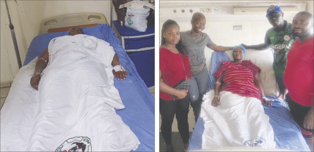 Jayawa at the hospital