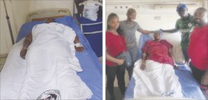 Jayawa at the hospital