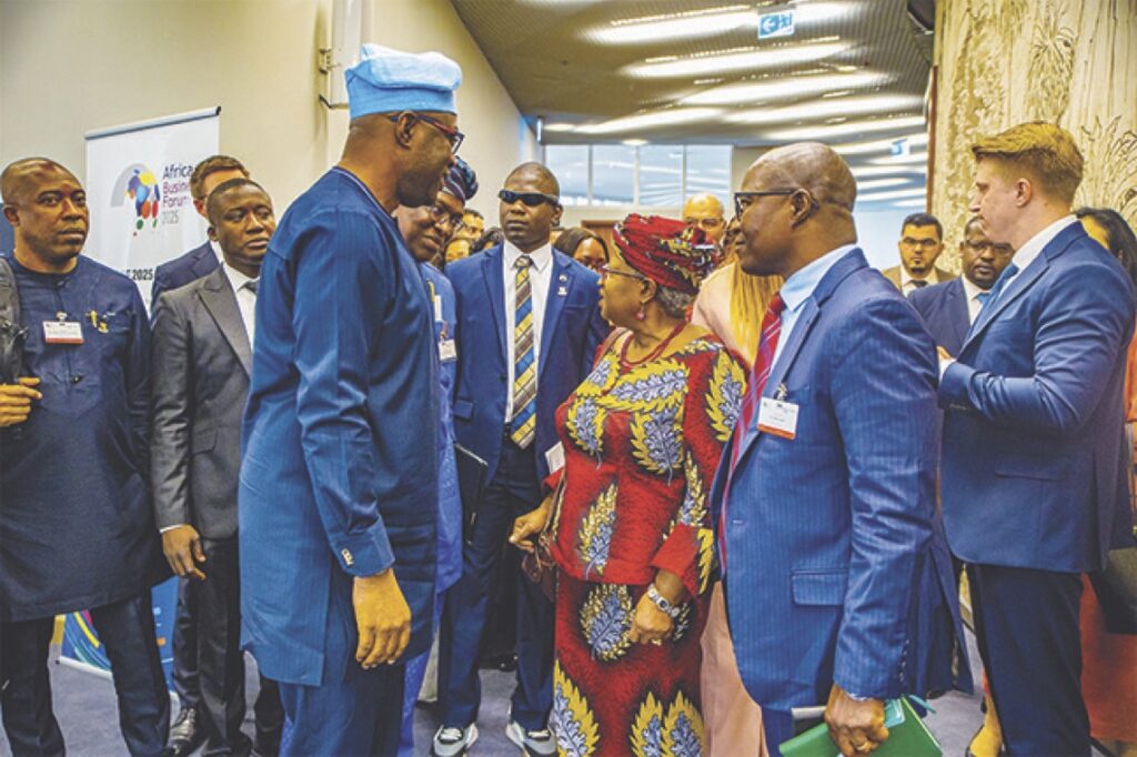 Makinde with Director-General, World Trade Organisation (WTO), Dr. Ngozi Okonjo-Iweala and others at the event