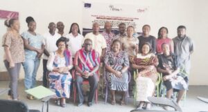 Members of the Benue State CSO platform after a meeting on Friday