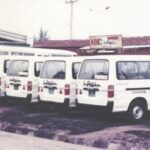 The five ABC Transport buses that made the first trips from Owerri to Lagos on February 13, 1993