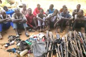 Edo Security Corps arrests 18 suspected kidnappers, recovers arms