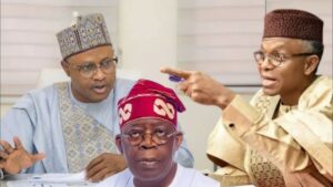 L-R: Sani, Tinubu, El-Rufai