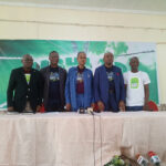 L-R: Pastor Bayo Olugbemi, Chairman Reach4Christ Initiative Steering Committee, Lagos State, Pastor Dele Jaiyeoba, Chairman, Local Organizing Committee Light Up Lagos, Pastor Johnson Funsho Odesola, Pastor-in-charge of RCCG Continent 3 and Middle East, Pastor Emmanuel Emefienim, Vice Chairman Reach4Christ Central Working Committee and Pastor Kunle Ajayi, RCCG International Music Director after the press conference of Light Up Lagos at Banquet Hall, Tafawa Balewa Square (TBS), Lagos