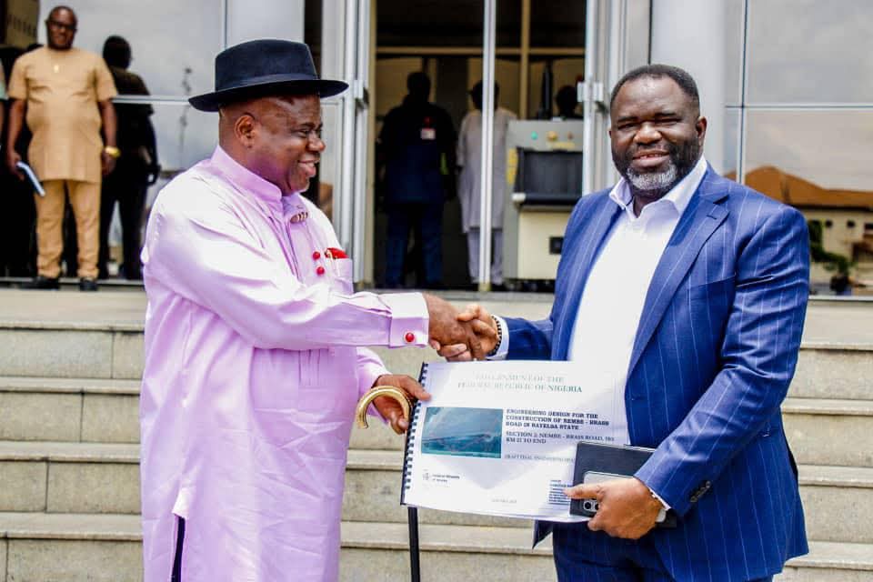 Diri praises Tinubu as federal team visits for Nembe-Brass road project