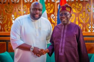 President Bola Tinubu and Senator Asuquo Ekpenyong