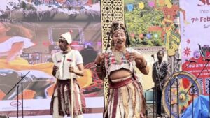 A performance from the National Troupe at the 38th Surajkund International Craft Mela, India