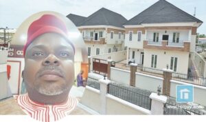 Buildings in Lagos (Inset- Eze)