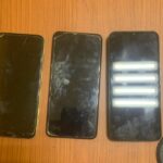 Burglar with stolen phones in Lagos