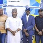 DG Lagos State Sports Commission, Mr. Lekan Fatodu. Dr. Bankole Allibay, CEO Spires 5-Aside, and other LSSC and Spires Media Members.
