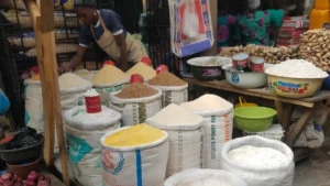 Foodstuffs in Nigerian market