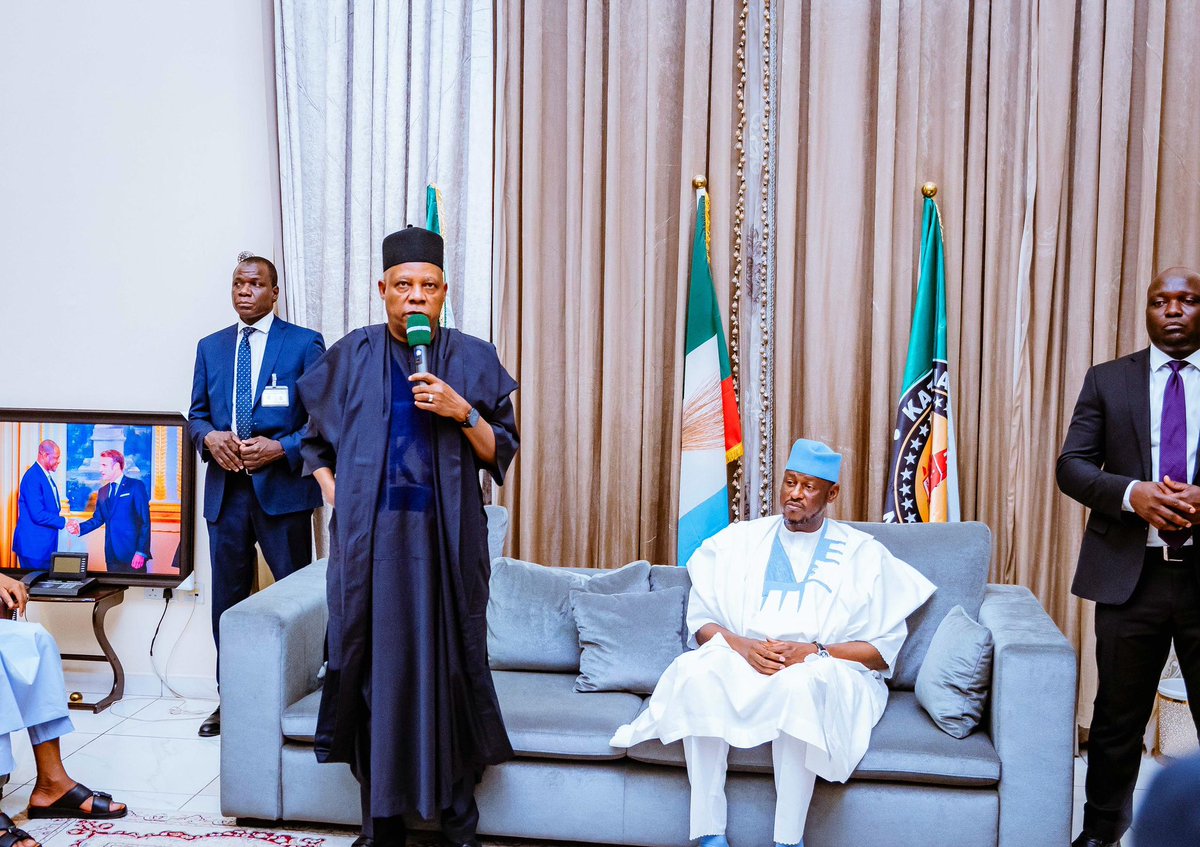 Shettima leads FG delegation to Katsina following Radda’s mother’s demise