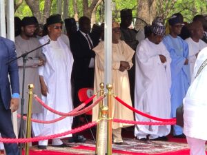 Tinubu joins Muslim faithful for Eid prayers in Abuja