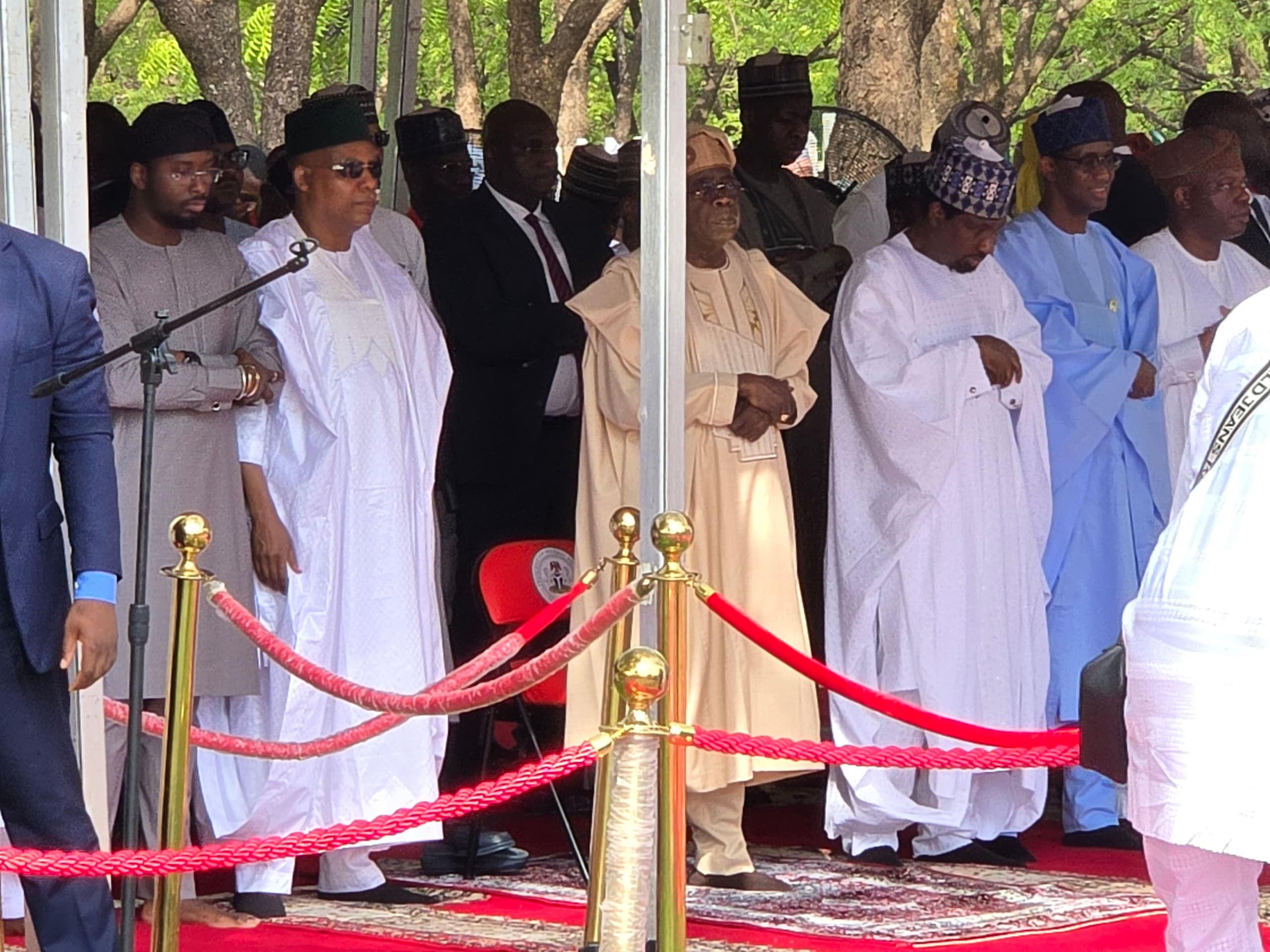 Tinubu joins Muslim faithful for Eid prayers in Abuja