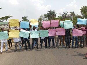 FUOYE students protest call for VC’s sack over alleged sexual harassment