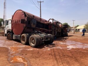 NSCDC prevents disaster as tanker spills 45,000 litres of PMS