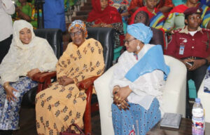 President, Road Safety Officers Wives Association (ROSOWA), Dr. Nafisah Mohammed, President of Police Officers Wives Association (POWA), Elizabeth Egbetokun, at the Flag Off Mobilization Campaign of 12 Million Young Nigerian Women into the UNESCO REF Young Woman in Agriculture to celebrate the 2025 United Nations International Women’s Day in Abuja